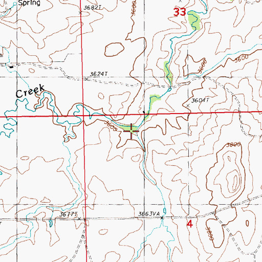 Topographic Map of Gold Creek, MT