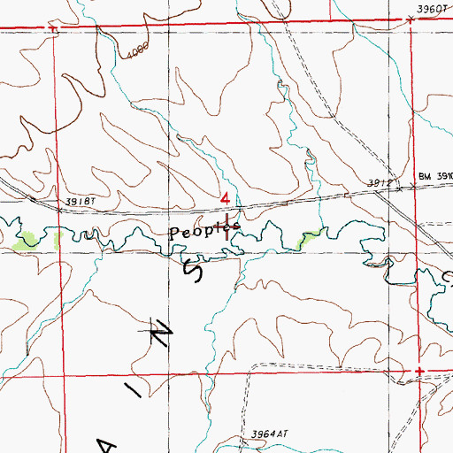Topographic Map of Willow Creek, MT