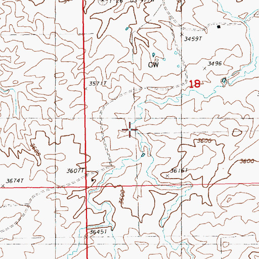 Topographic Map of Butte Creek, MT