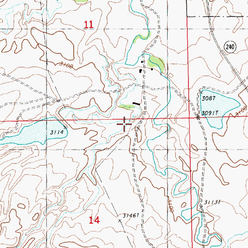 Topographic Map of Granite Creek, MT
