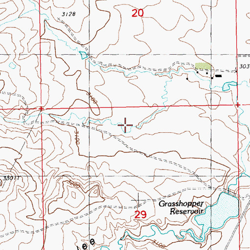 Topographic Map of Bailey Coulee, MT