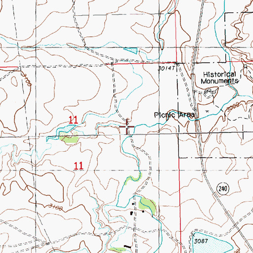 Topographic Map of Spring Creek, MT
