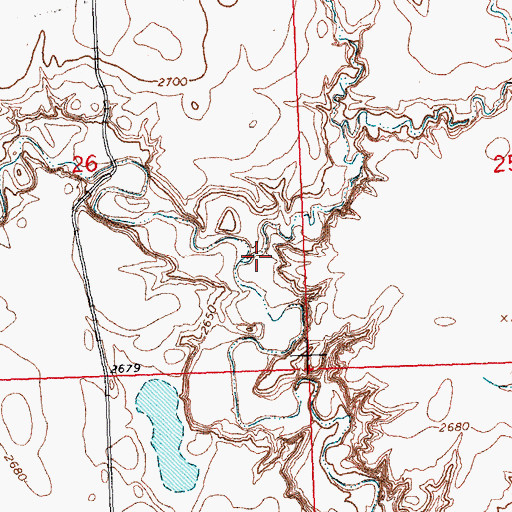 Topographic Map of Lone Tree Coulee, MT