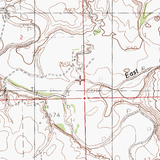 Topographic Map of Burrell Coulee, MT