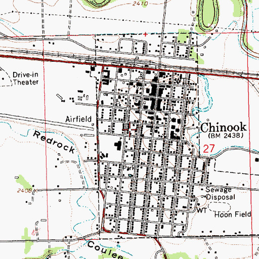 Topographic Map of Sweet Medical Center, MT
