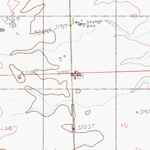 Topographic Map of Silver Bow Cemetery, MT