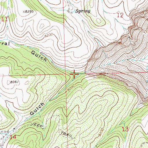 Topographic Map of McKay Gulch, CO