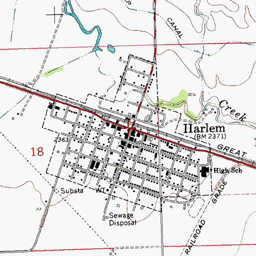 Topographic Map of The Church of Jesus Christ of Latter Day Saints, MT