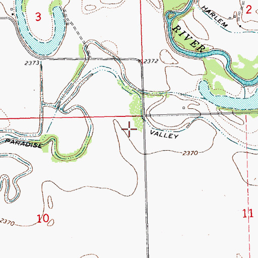 Topographic Map of Nessler School (historical), MT