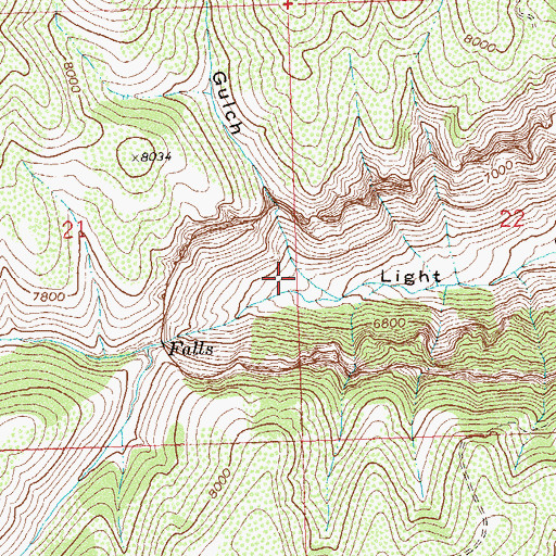 Topographic Map of Sheep Gulch, CO