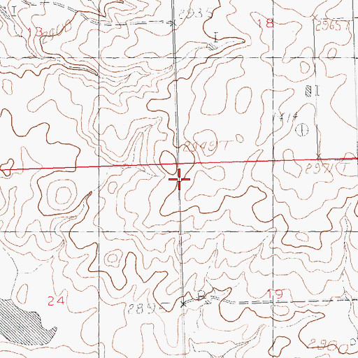 Topographic Map of Missouri Ridge School (historical), MT