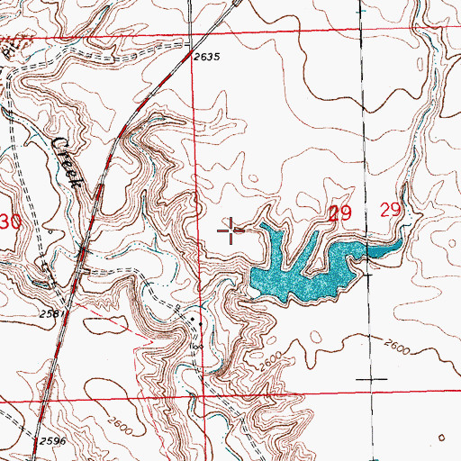 Topographic Map of North Harlem Colony School, MT
