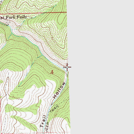 Topographic Map of Spring Gulch, CO
