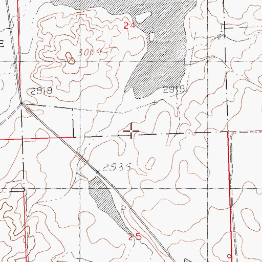 Topographic Map of Melaas School (historical), MT