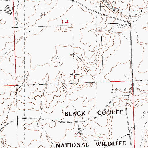 Topographic Map of Quinn School (historical), MT