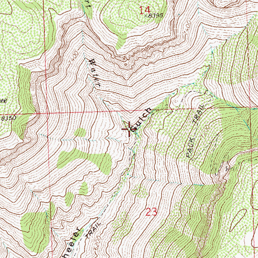 Topographic Map of Short Water, CO