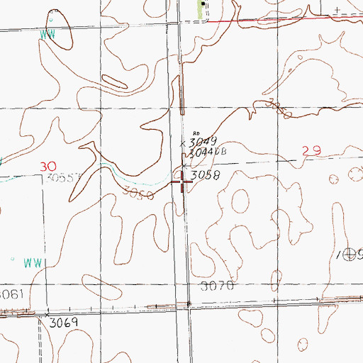 Topographic Map of Shelstad School (historical), MT