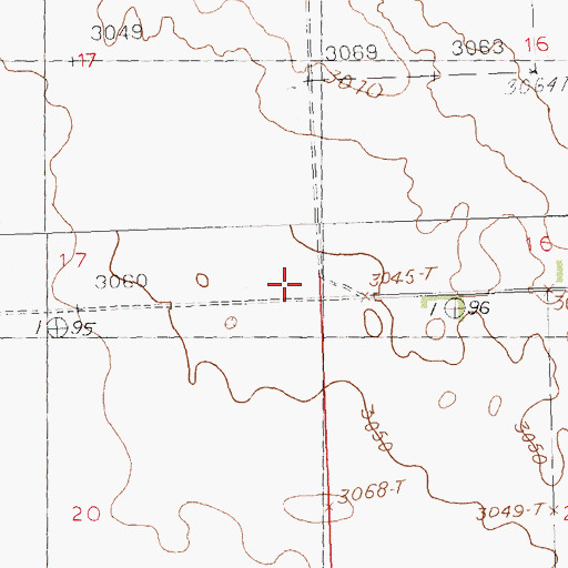 Topographic Map of North Fairview School (historical), MT