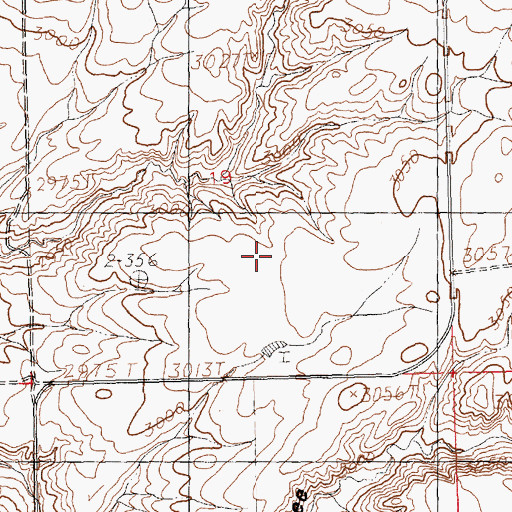Topographic Map of Wood Coulee School (historical), MT