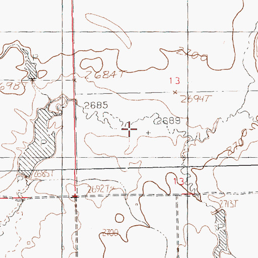 Topographic Map of Brinkman School (historical), MT