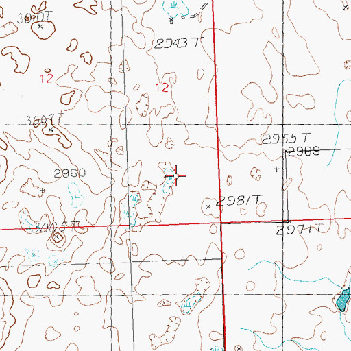 Topographic Map of Rosedale School (historical), MT