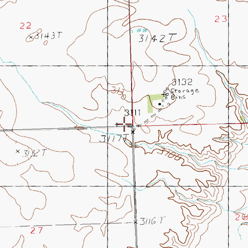 Topographic Map of Betz School (historical), MT