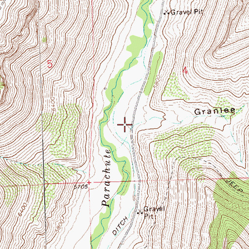 Topographic Map of Granlee Gulch, CO