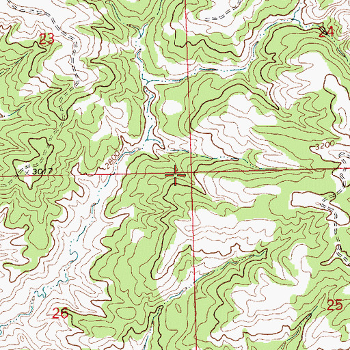 Topographic Map of Werks School (historical), MT