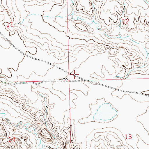 Topographic Map of Harrison School (historical), MT