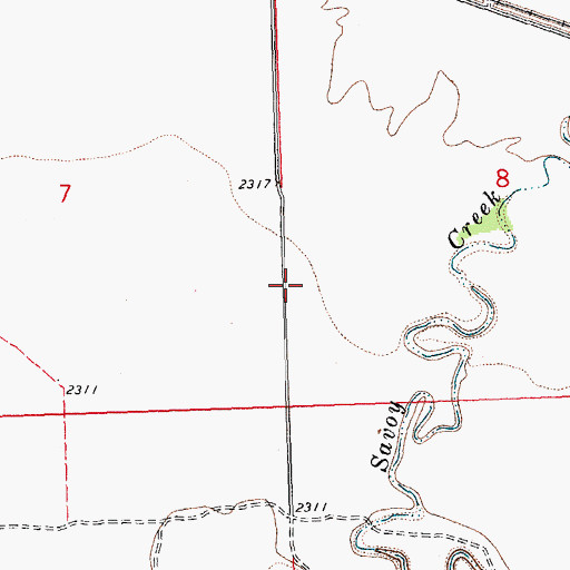 Topographic Map of McDaniels-Wolary School (historical), MT