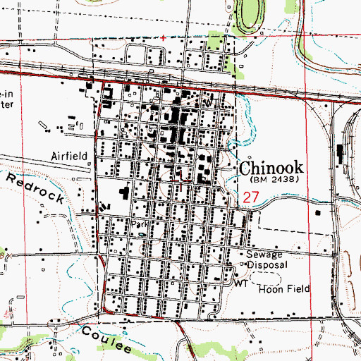 Topographic Map of American Lutheran Church, MT