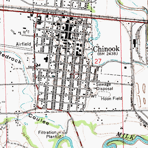 Topographic Map of Zion Lutheran Church, MT