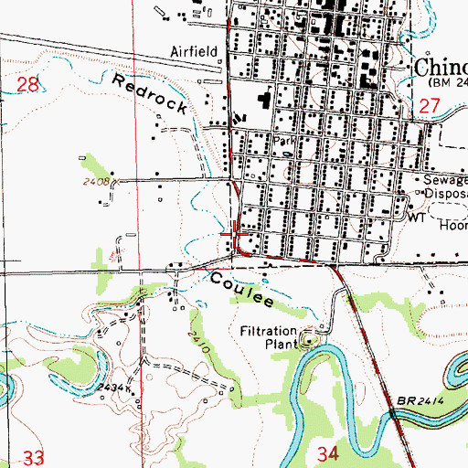 Topographic Map of Kingdom Hall of Jehovahs Witnesses, MT