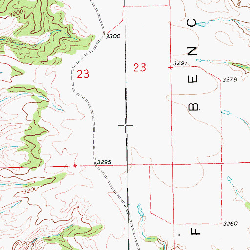 Topographic Map of Golf Bench (historical), MT