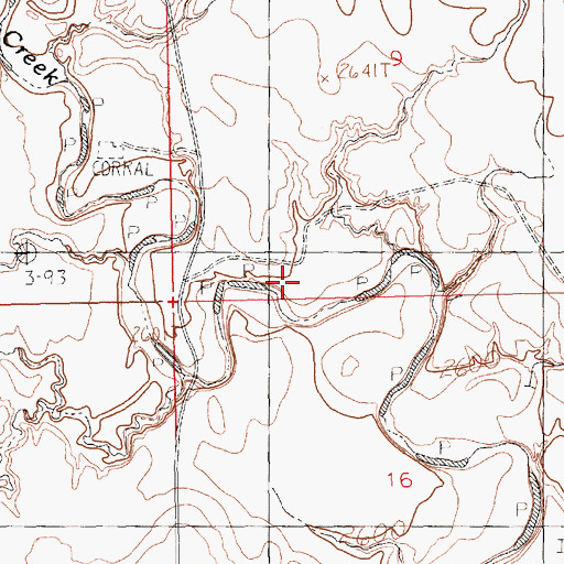 Topographic Map of Elloam (historical), MT