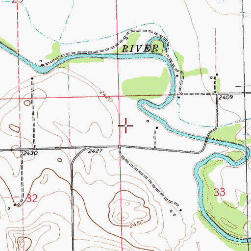 Topographic Map of Belknap Post Office (historical), MT