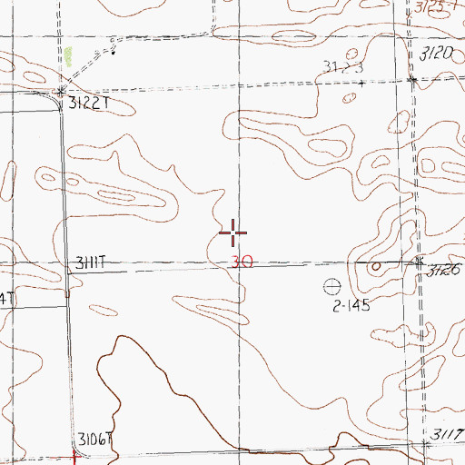 Topographic Map of Cherry Patch Post Office (historical), MT