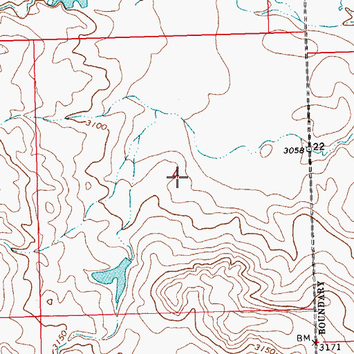 Topographic Map of Sandcliffs Post Office (historical), MT