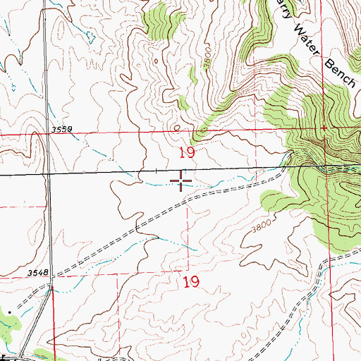 Topographic Map of Pine Grove, MT