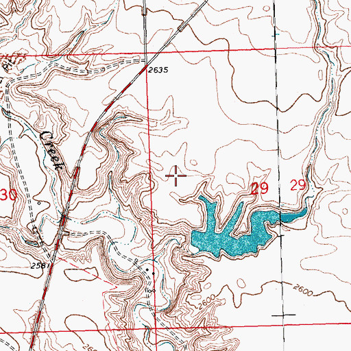 Topographic Map of North Harlem Colony, MT
