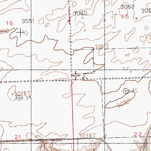 Topographic Map of Little Jewel Post Office (historical), MT