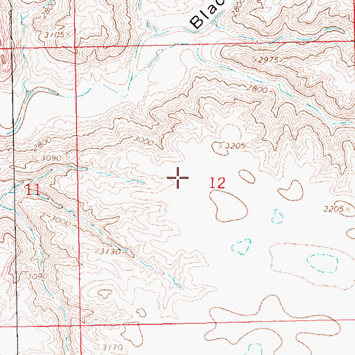 Topographic Map of Kabo Post Office (historical), MT