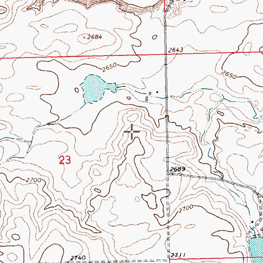 Topographic Map of Blaine County, MT
