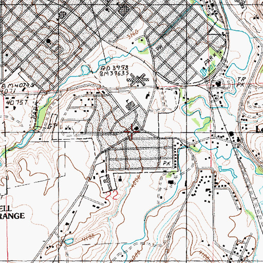 Topographic Map of Church of the Nazarene, MT