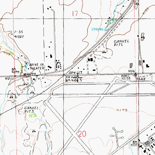 Topographic Map of Kiwanis Club Campground, MT