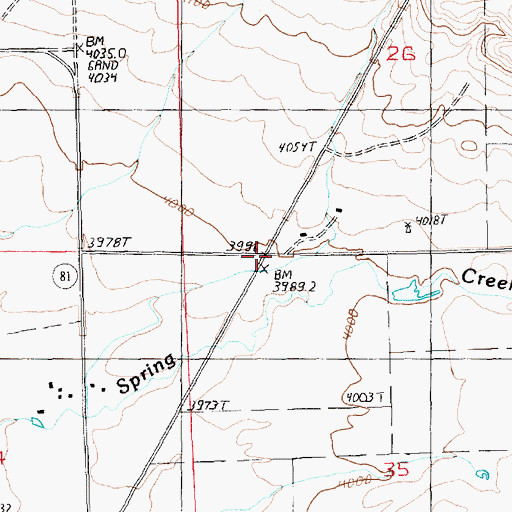 Topographic Map of Maidens Gold Historical Marker, MT