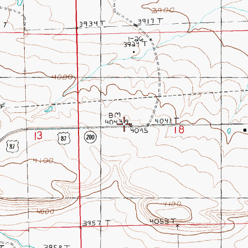 Topographic Map of Fort Maginnis Historical Marker, MT