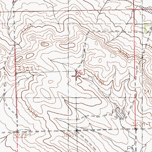 Topographic Map of Waverly Presbyterian Church (historical), MT
