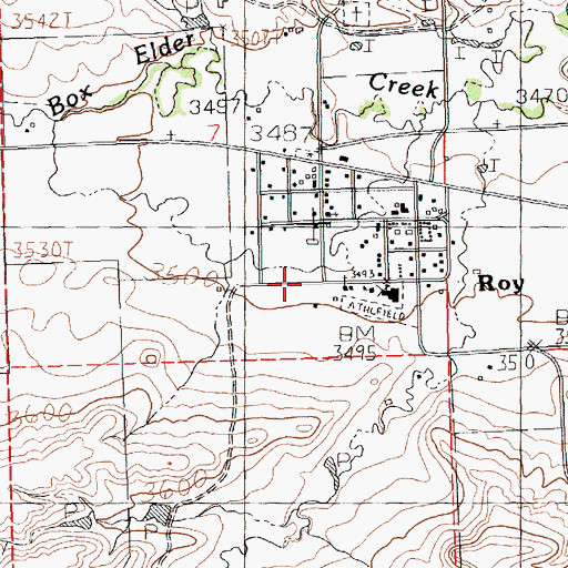 Topographic Map of First English Lutheran Church (historical), MT