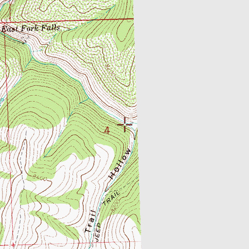 Topographic Map of Sheep Trail Hollow, CO